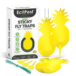 20 Pack Fly Strips, Sticky Fly Trap Indoor/Outdoor Hanging, Fly